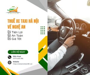 Thuê xe taxi Hà Nội về Nghệ An