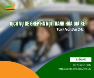 xe ghép Hà Nội Thanh Hóa giá rẻ