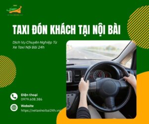 taxi đón khách tại nội bài