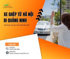 Xe ghép từ hà nội đi quảng ninh