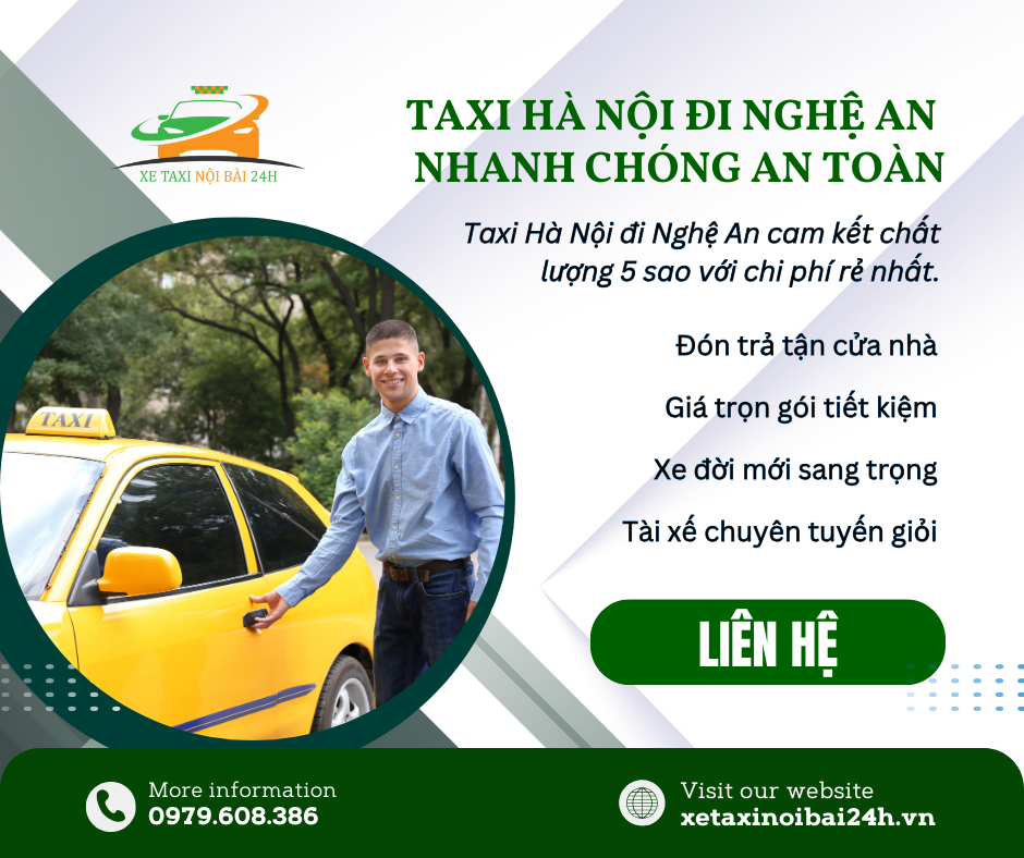 Taxi Hà Nội đi Nghệ An nhanh chóng an toàn
