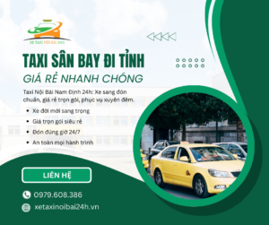 Taxi sân bay đi tỉnh giá rẻ nhanh chóng