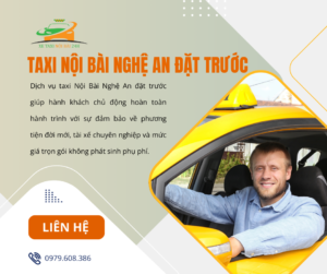 Taxi Nội Bài Nghệ An đặt trước