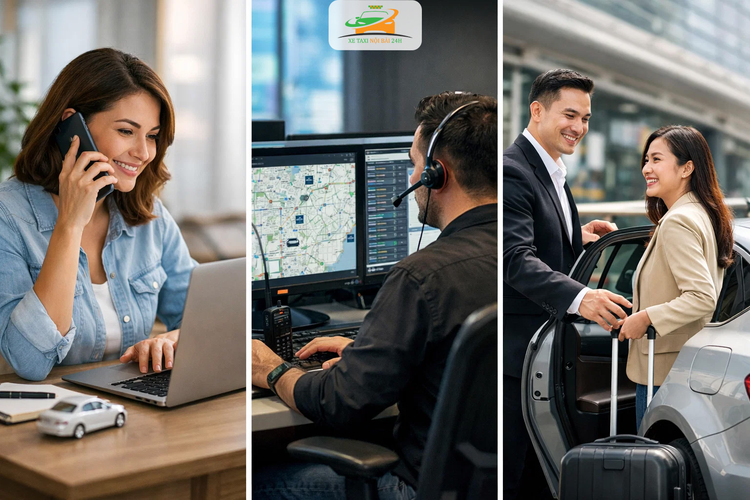 Quy trình đặt taxi nội bài