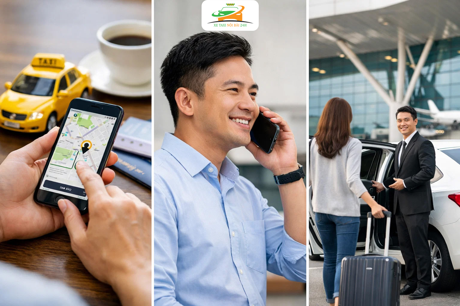 Quy trình đặt xe taxi Nội Bài