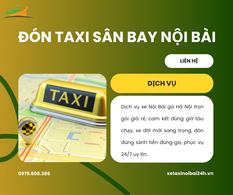 Đón taxi sân bay Nội Bài