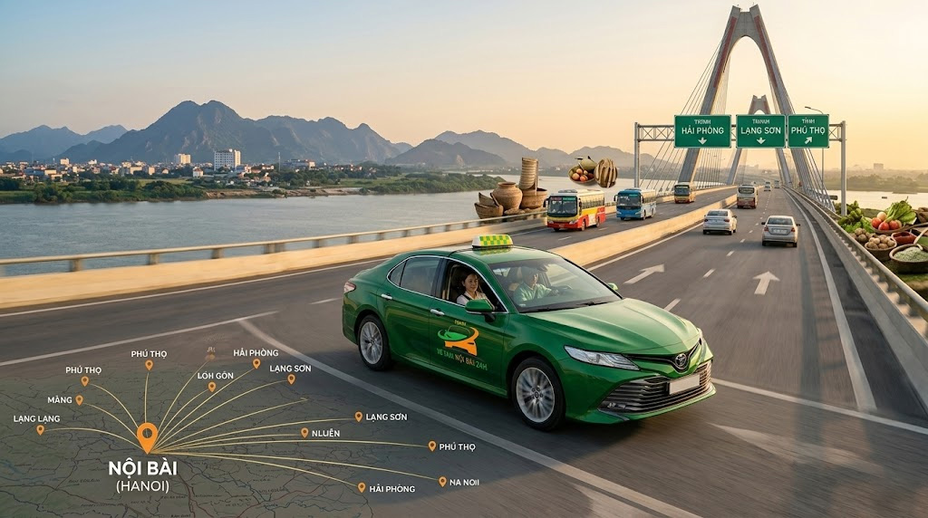 Kết nối vùng miền thông qua dịch vụ taxi nội bài đi tỉnh