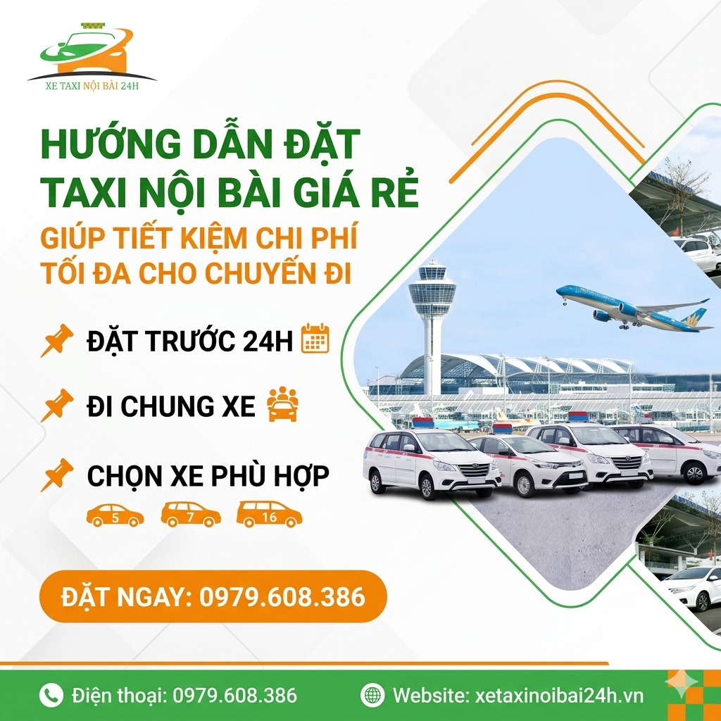 Hướng dẫn đặt taxi Nội Bài giá rẻ giúp tiết kiệm chi phí tối đa cho chuyến đi 1 Gemini Generated Image 4m4v2d4m4v2d4m4v