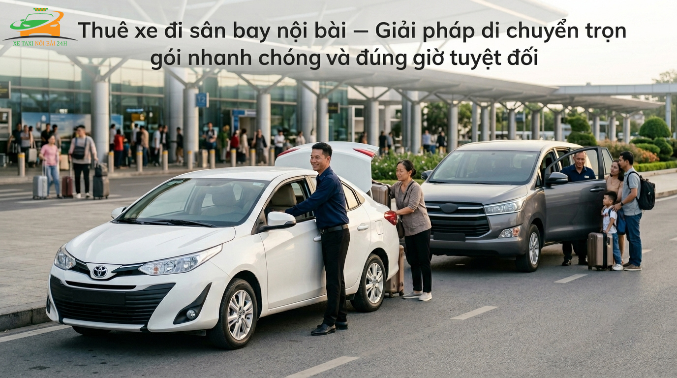 Thuê xe đi sân bay nội bài – Giải pháp di chuyển trọn gói nhanh chóng và đúng giờ tuyệt đối 1 Thuê xe đi sân bay nội bài – Giải pháp di chuyển trọn gói nhanh chóng và đúng giờ tuyệt đối
